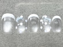 ネイルメゾン 天神店(NAIL MAISON)/クリアマグフレンチ夏￥8500