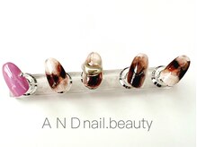 アンドネイル ビューティー(AND nail,beauty)の雰囲気（‐nail design‐ニュアンス・手描きArt・エッジが効いたArtも）
