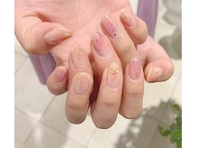 ネイルズ ララ(nails Lala)/ピンクニュアンスネイル。