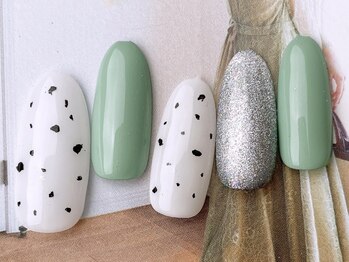 ネイルサロンフォーユー(for u)/ダルメシアンネイル￥5980