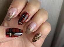 ウカ ひばりが丘(UKA)/タータンチェックネイル