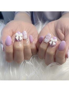 モモ(Momo)/ツイードネイル