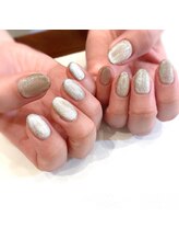 ハーティーネイル hearty nail 溝の口店/キラキラ☆マグネットネイル