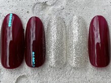 フリークネイル(FREAK Nail)/くすみボルドーホロ ¥7000