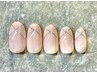 《韓国風シンプルワンホン》SNSで人気★ベージュ×クロスライン¥5500