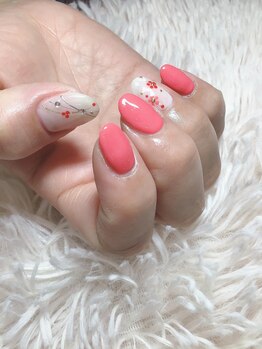 スピードネイル アンド アイ 宇土シティモール店/成人式ネイル ¥7150