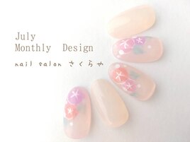 お祭にピッタリ☆あさがおネイル