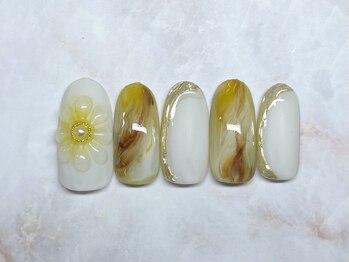 ルミエ(Lumie)/ぷっくりお花ネイル