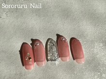 ソロルル ネイル(Sororuru Nail)/シェル×ピンクネイル
