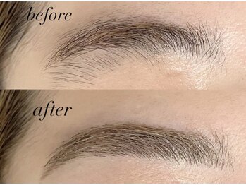 ラーレアイラッシュ(lale.eyelash)の写真/「似合う」眉毛で垢抜けフェイス♪骨格やお顔のパーツを見極めてアイブロウデザインをご提案！自然な眉に◎