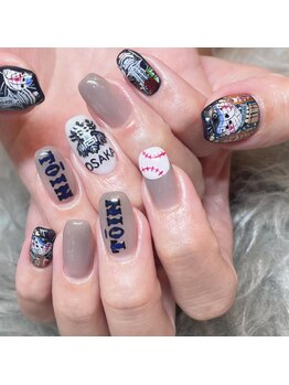 アングゥ ウル(ungu ul)/野球/大阪夜景/推しネイル