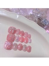 ピンクハルナネイル(pink haruna nail)/フットネイル