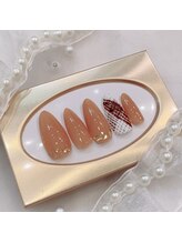 ネイルポット(Nail Pot)/バレンタインネイル　紗々ネイル