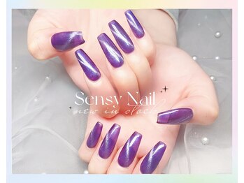 センシー ネイル スタジオ(Sensy Nail Studio)/マグネイルのチップ長さ出し
