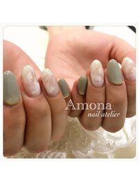大理石風マーブルnail♪