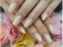ネイルサロン ドレス(Nail Salon Dress)/【山川】シンプルホワイトグラデ