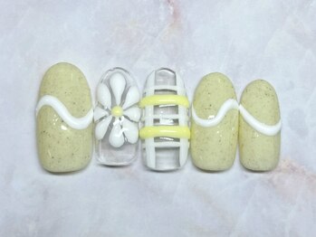 ルミエ(Lumie)/ぷっくりお花ネイル