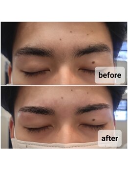 メンズビューティーカフェザパーム 大阪梅田(MEN'S BEAUTY CAFE×THE PERM)/パーマに合うメンズ眉毛Wax