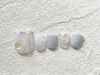 ネイルサロンキティ(nail salon Kitty)/FOOTネイル ¥9980 クリアリング