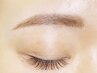 【眉毛＆エクステ】　アイブロウWAX脱毛＋フラットラッシュ　80～100本