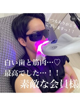 ライトビューティー 本八幡店(LIGHT BEAUTY)/筋肉×白い歯は最強^^