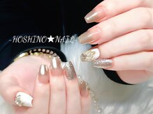 ホシノネイル(HOSHINO NAIL)/持ち込み長さ出しシンプルネイル