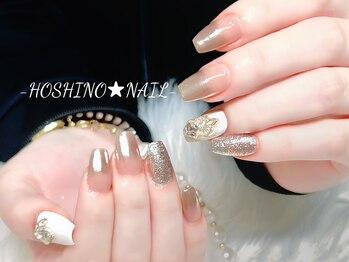 ホシノネイル(HOSHINO NAIL)/持ち込み長さ出しシンプルネイル