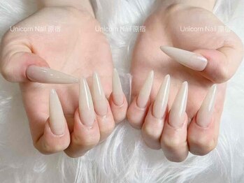 ユニコーンネイル 原宿表参道(unicorn nail)の写真/【チップ・長さだし】ワンカラー/ラメグラ ¥7500