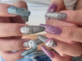 リンネイル 新大久保店(Rin Nail)/#待ち込みデザインOK　#付け放題