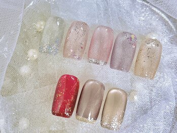 ネイルエルーシェ 立川店(Nail Ercher)/マグネット×グリッター