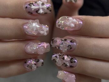 オーロラレオパードネイル