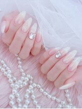 女子の憧れ★キラキラビジューで贅沢な輝き！ワンホン風の華やかデザインが完成♪ [池袋/ワンホン/韓国]