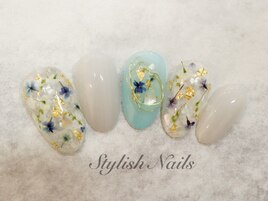 ドライフラワーネイル