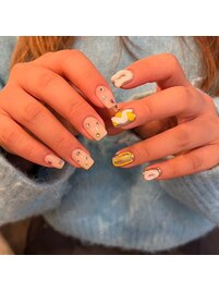 アシメ個性派デザインネイル☆