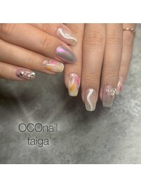 春フラワーネイル