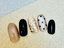 ドット柄モードネイル