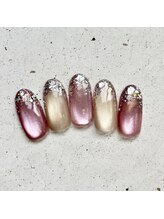 ネイルアンドまつげ リュフェール 五反田(Nail Lufaire)/うるうるマグネットネイル