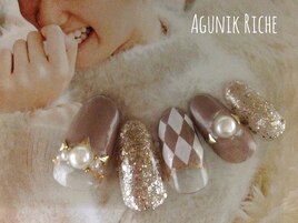 【アーガイルネイル】
