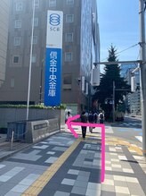 美極 銀座店/浅草線宝町駅からの順路