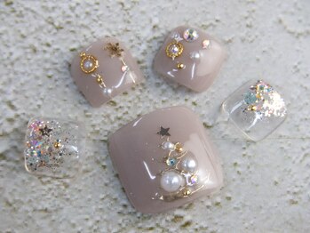 カラーズ 浜松店(colors)/フット☆クリスマスネイル