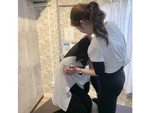 全力ストレッチ 川口店/最後は座位でのストレッチ