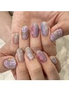 紫陽花ネイル