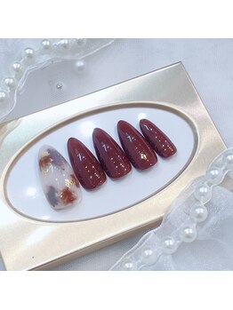 ネイルポット(Nail Pot)/定額アート べっこうネイル