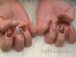 バレンタインネイル