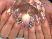 アン ジョーヌドラゴ/オーロラ☆ピンクネイル
