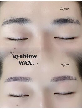 アモージュ SAKAEDORI店(AMOJYU)の写真/眉毛wax×間引きでふんわり垢抜け◎骨格に合わせた自然で上品な美眉へ
