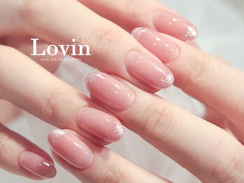 ラヴィン なんばスカイオ店(Lovin)/【パラジェル】ラメフレンチ