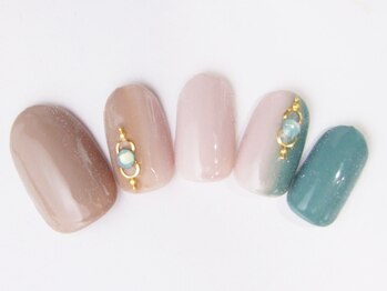 ネイルサロン ドレリッチ 大宮店(drerich)/秋グラデエスニック風