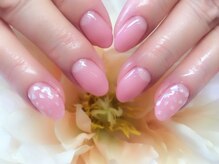 アイリッシュネイル 久屋大通店(Irish Nail)/ピンクグラデ×シェルネイル