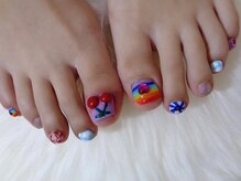 アミュリー ネイル アトリエ(Amury nail atelier)/ハート アシメ メタリック